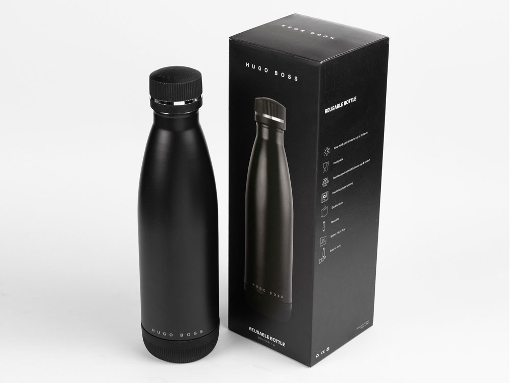 Термобутылка с вакуумной изоляцией Matrix Black, Hugo Boss (Р)