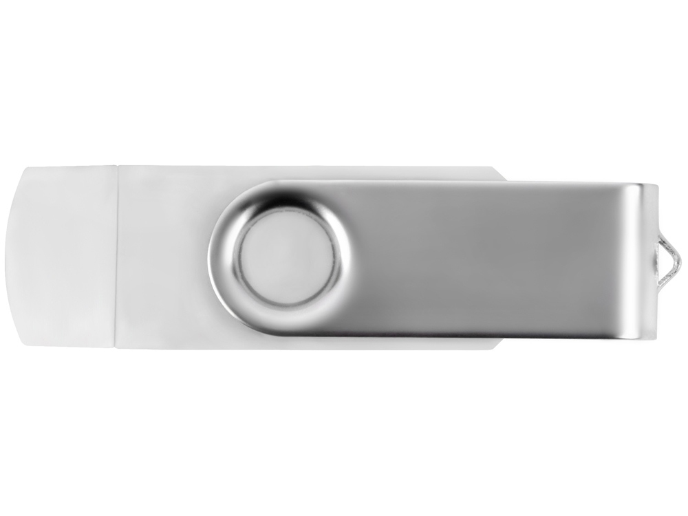 USB/micro USB-флешка 2.0 на 16 Гб Квебек OTG, белый