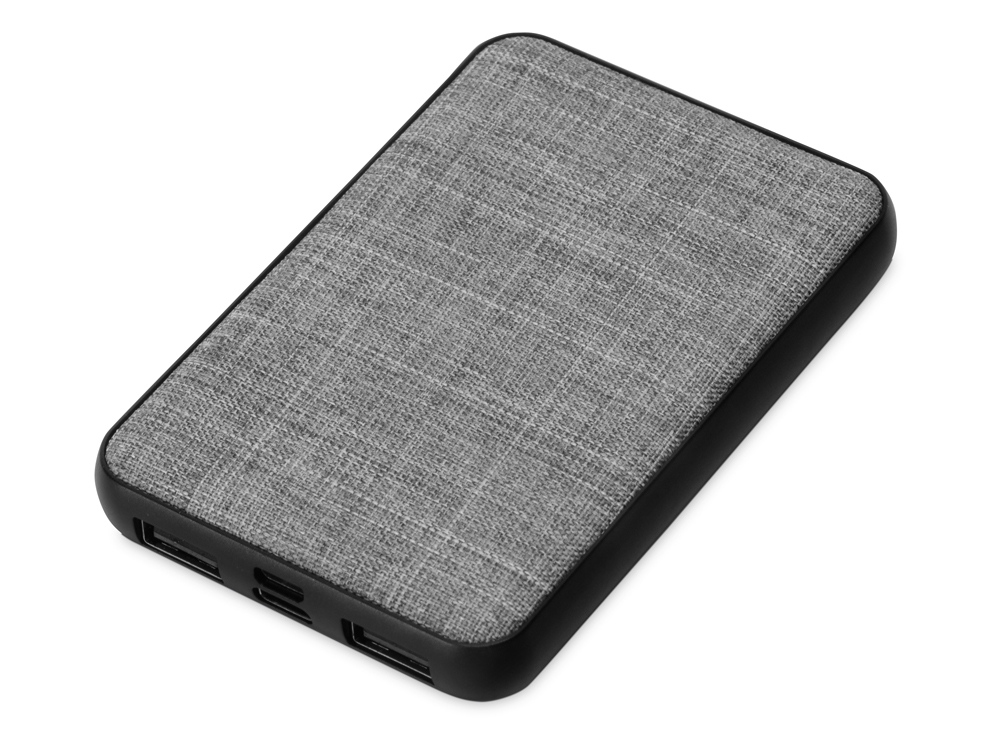 Внешний аккумулятор из rPET Reborn, 5000 mAh с логотипом  | Print Logo