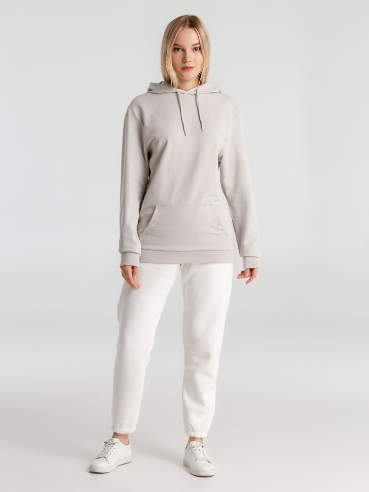 Толстовка с капюшоном унисекс Hoodie, дымчато-серая, размер XS