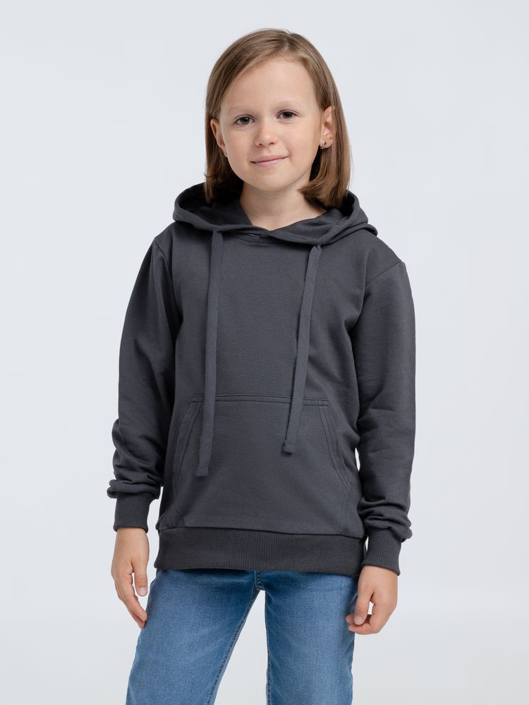 Худи детское Kirenga Kids 2.0, темно-серое (графит), 8 лет