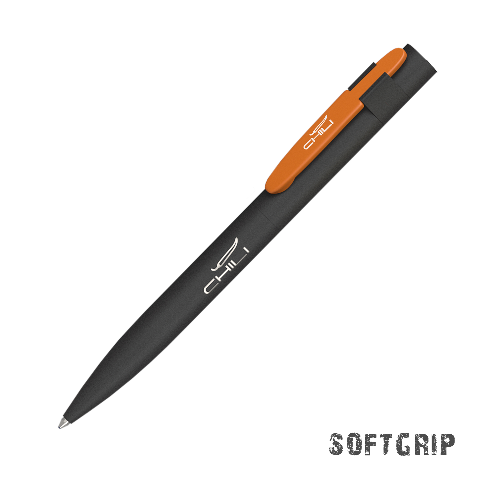 Ручка шариковая "Lip SOFTGRIP", черный с фуксией