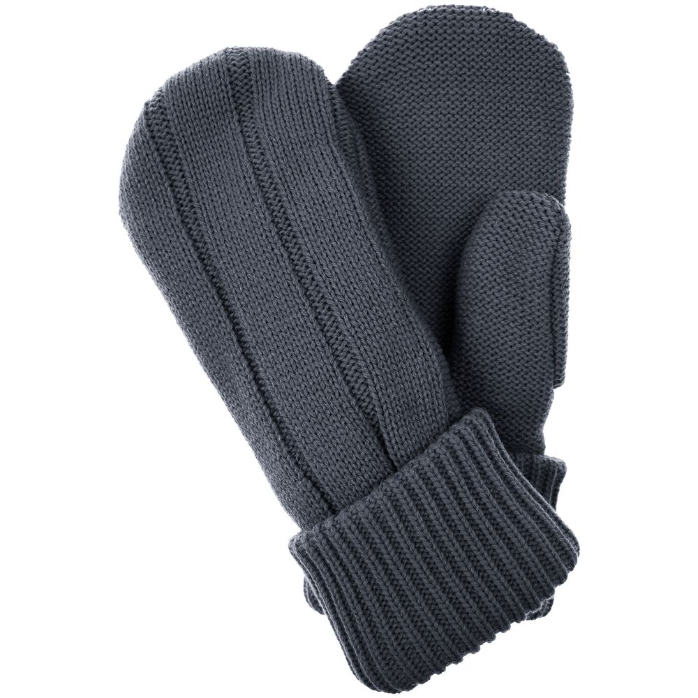 Варежки Knit Beat, темно-серые, размер L/XL