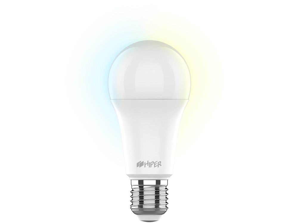 Умная LED лампочка IoT A61 White с логотипом HIPER | Print Logo