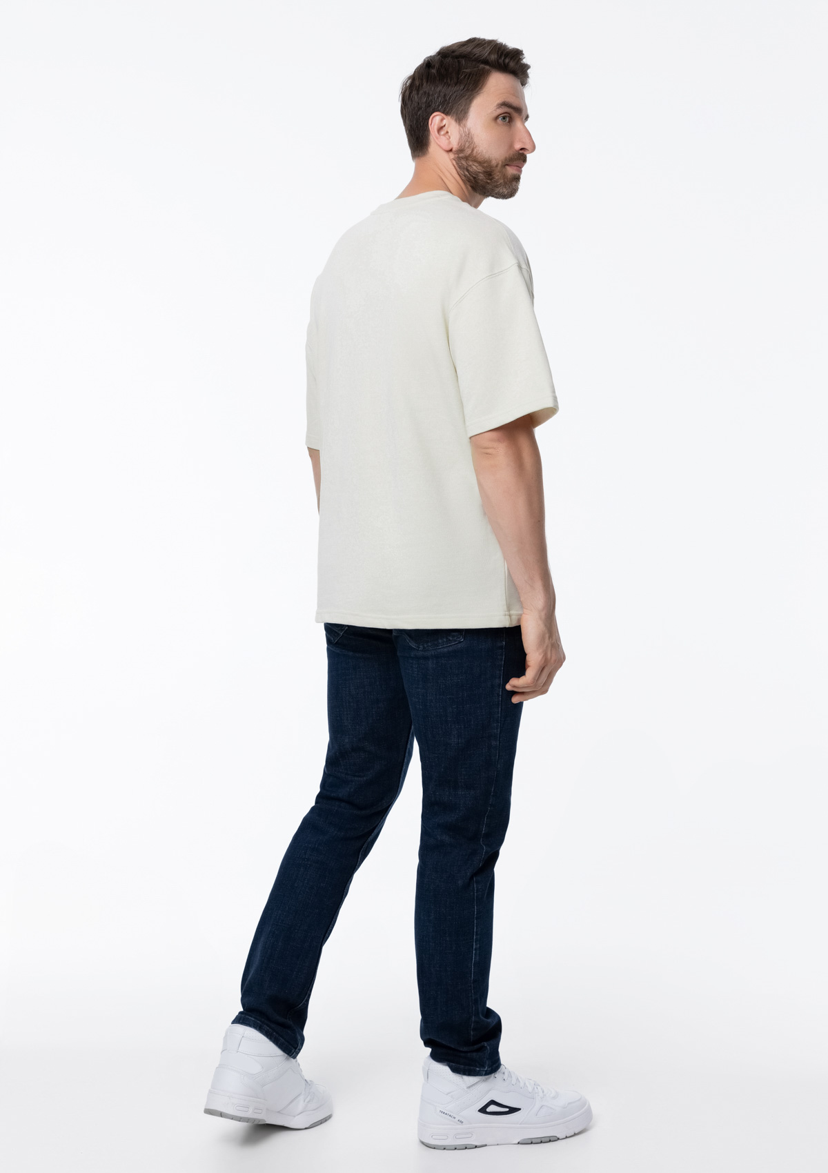 Футболка унисекс оверсайз STAN хлопок/полиэстер 260, 40, Молочный,  (11)  (44/XS)