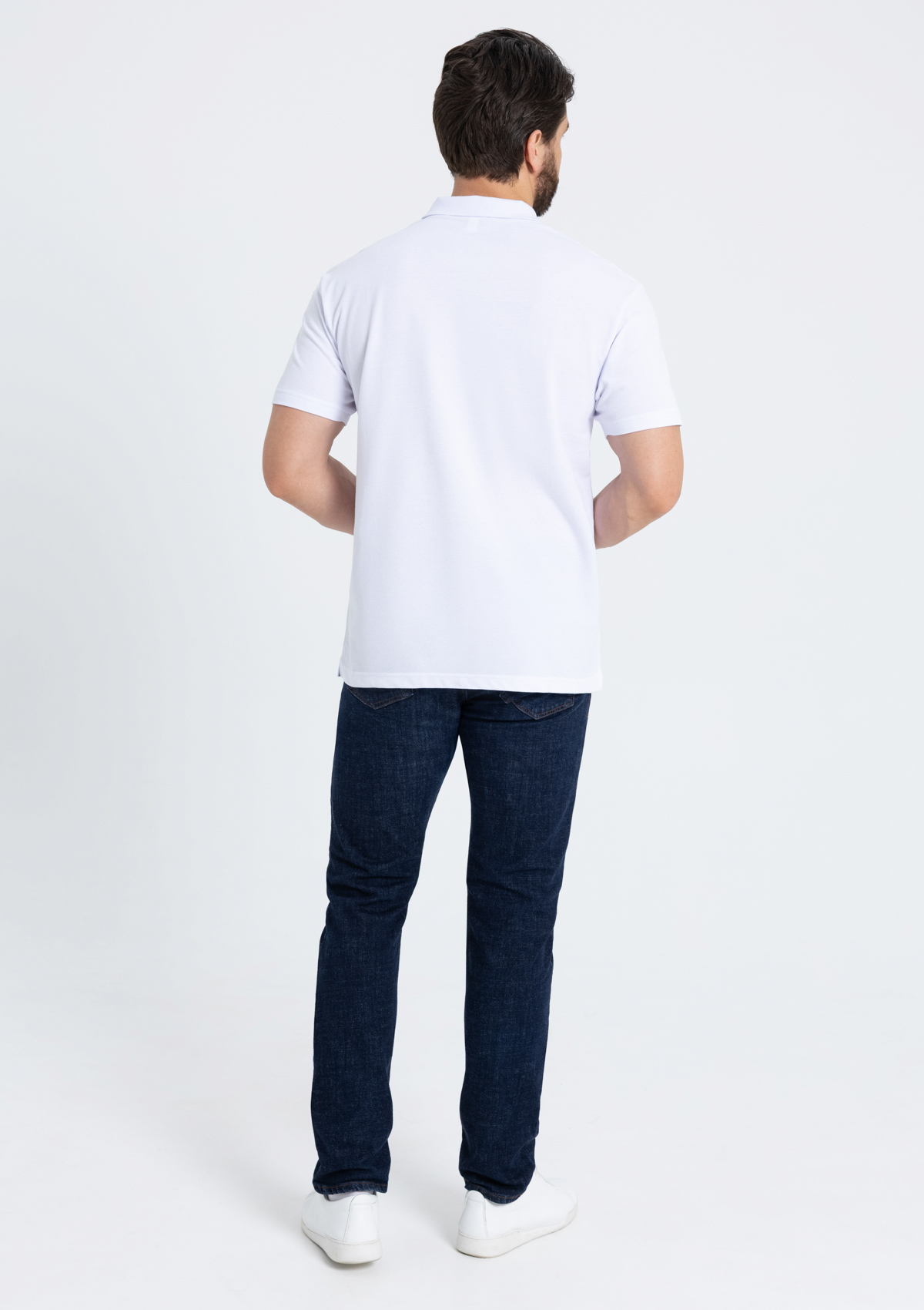 Рубашка поло унисекс STAN хлопок 185, 04U, Белый,  (10/1)  (58/4XL)