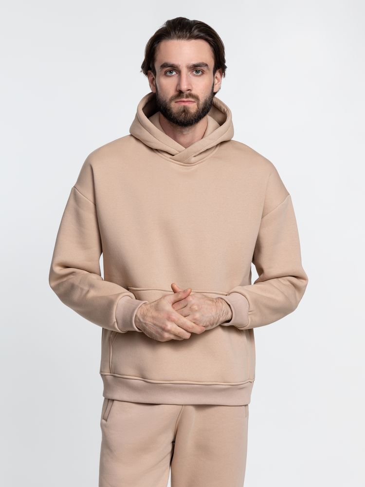 Худи Kulonga Oversize, бежевое (песочное), размер XL/XXL