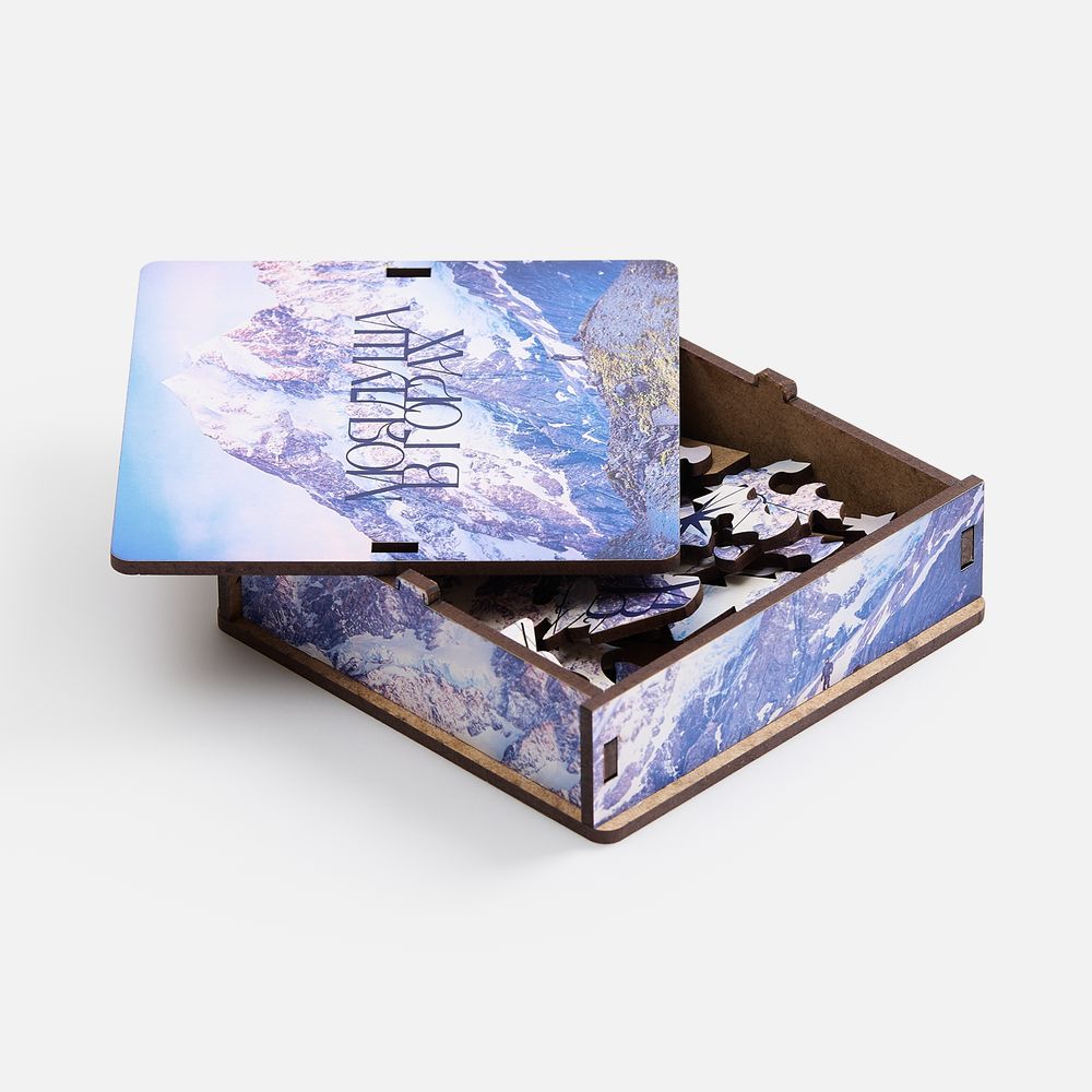 Деревянный пазл в шкатулке PuzzleBox на заказ с логотипом  | Print Logo