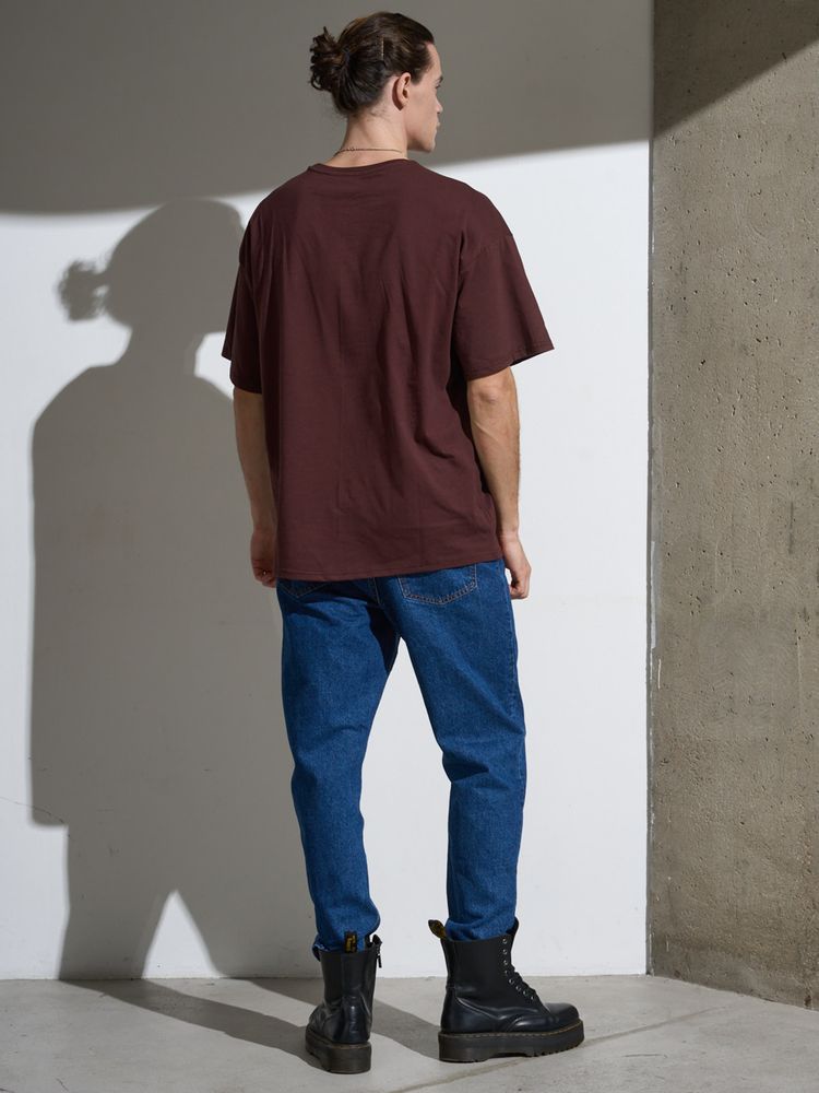 Футболка Oversize Premium, коричневая (шоколад), размер 3XL