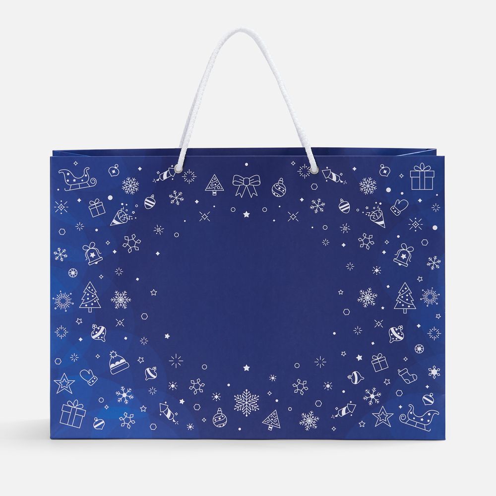 Пакет Snowlace — пример нанесения логотипа (сделано в России) | Print Logo