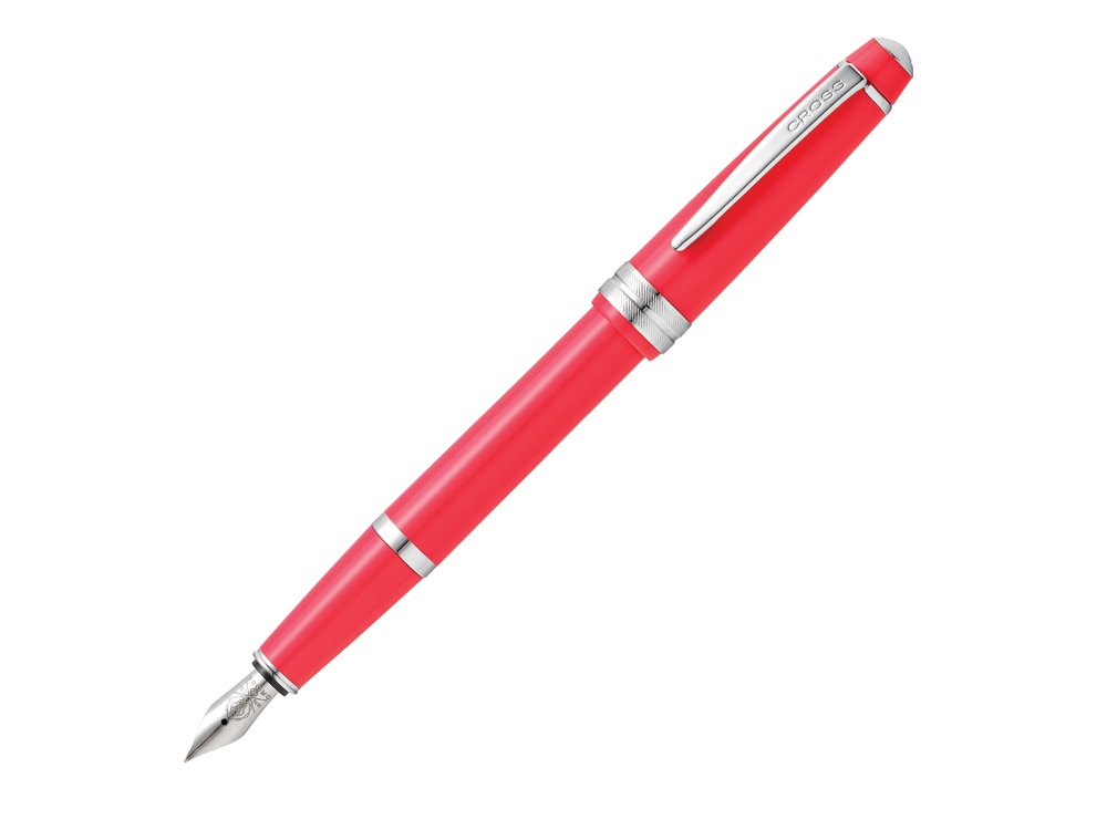 Ручка перьевая Bailey Light Coral, перо XF с логотипом Cross | Print Logo