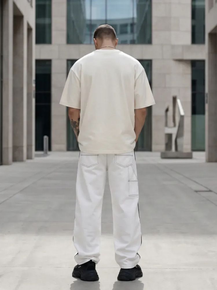 Футболка Oversize Premium 210, молочно-белая, размер XXL