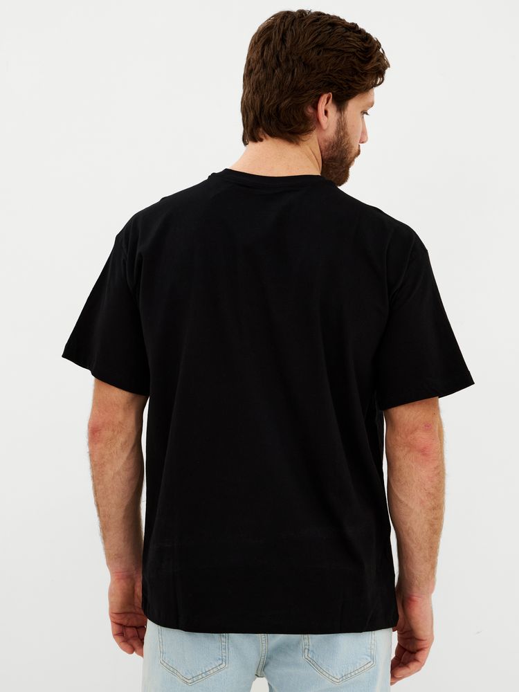 Футболка Oversize Premium, черная, размер XL