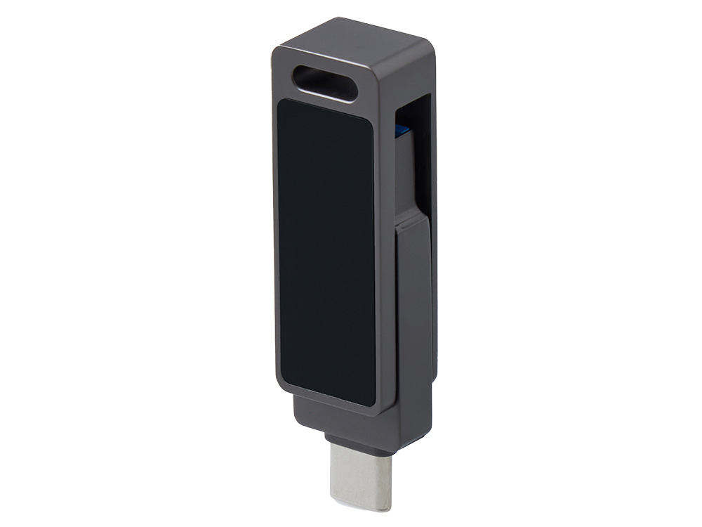 Флешка 32 ГБ USB Type-C и USB 3.0 с подсветкой лого Спинлайт
