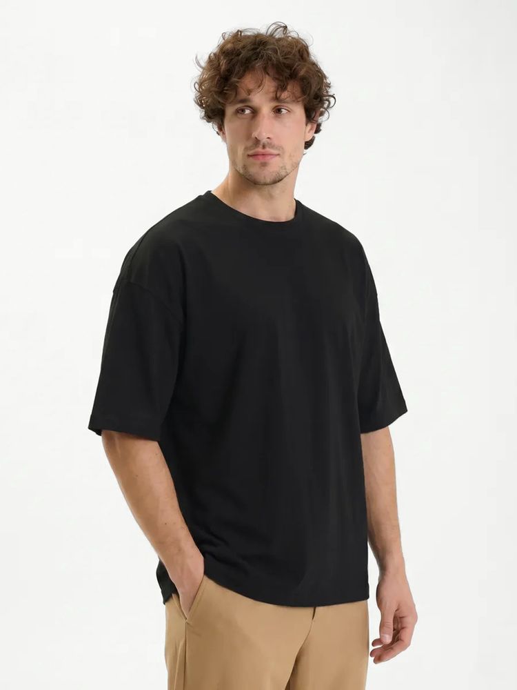 Футболка Oversize Premium 210, черная, размер 3XL