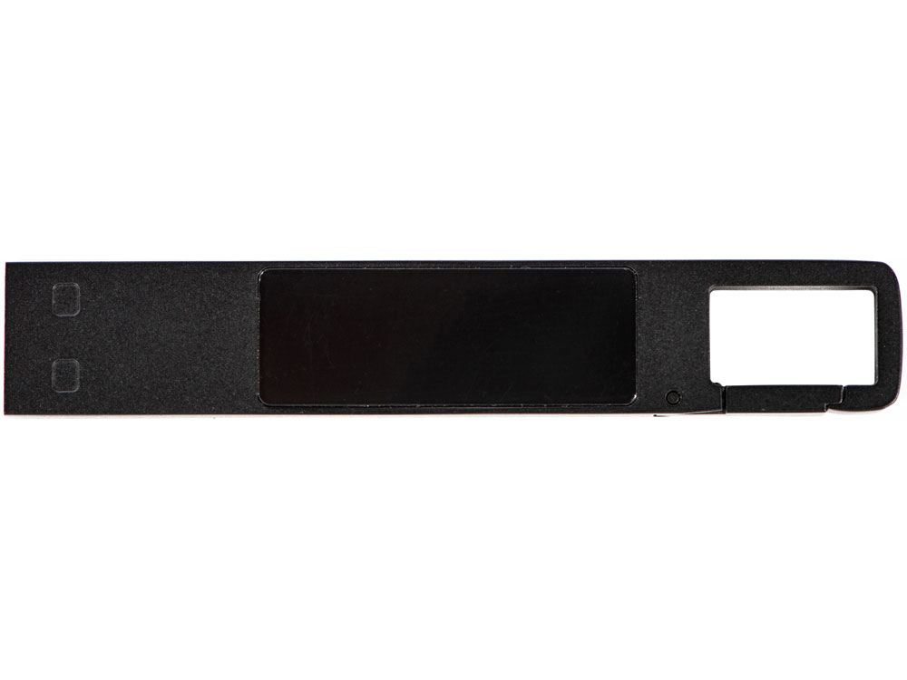 USB 2.0- флешка на 32 Гб c подсветкой логотипа Hook LED, темно-серый, белая подсветка