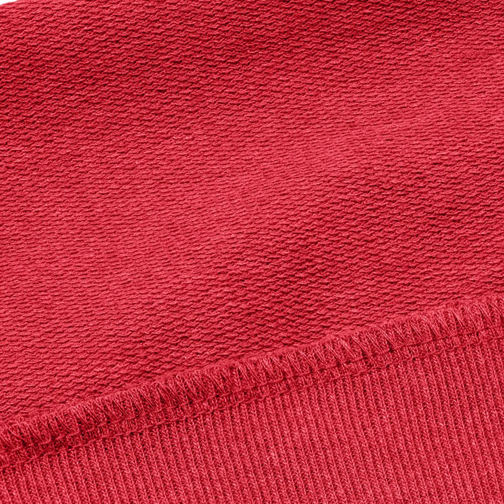 Толстовка с капюшоном унисекс Hoodie, красный меланж, размер L