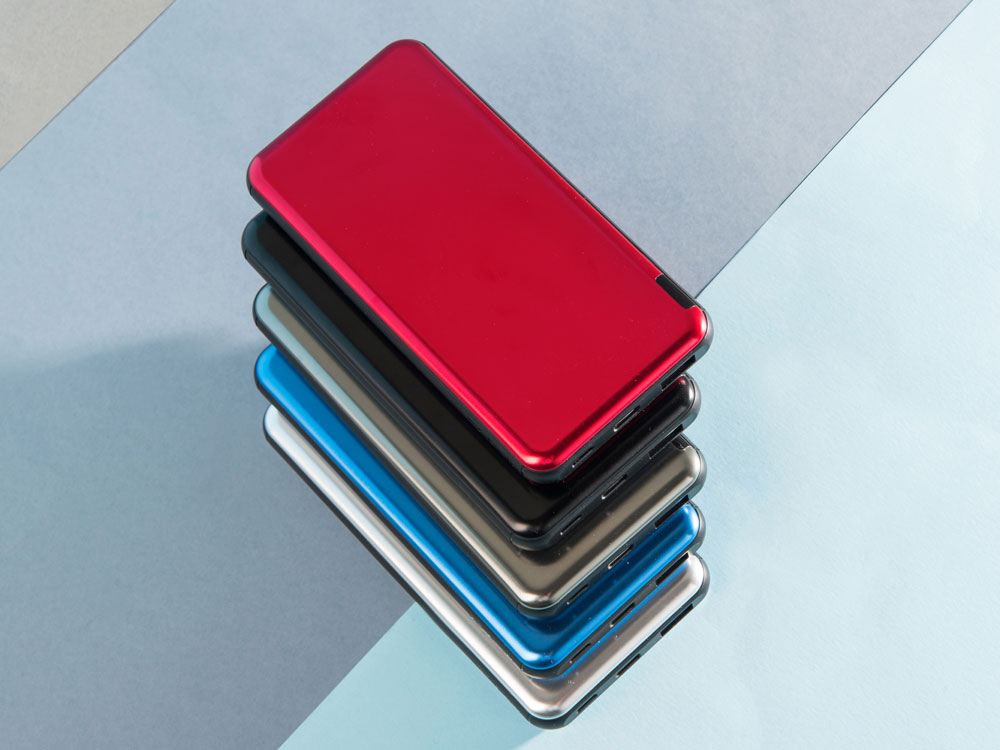 Внешний аккумулятор Forge v.2 металл,  10000mah, синий