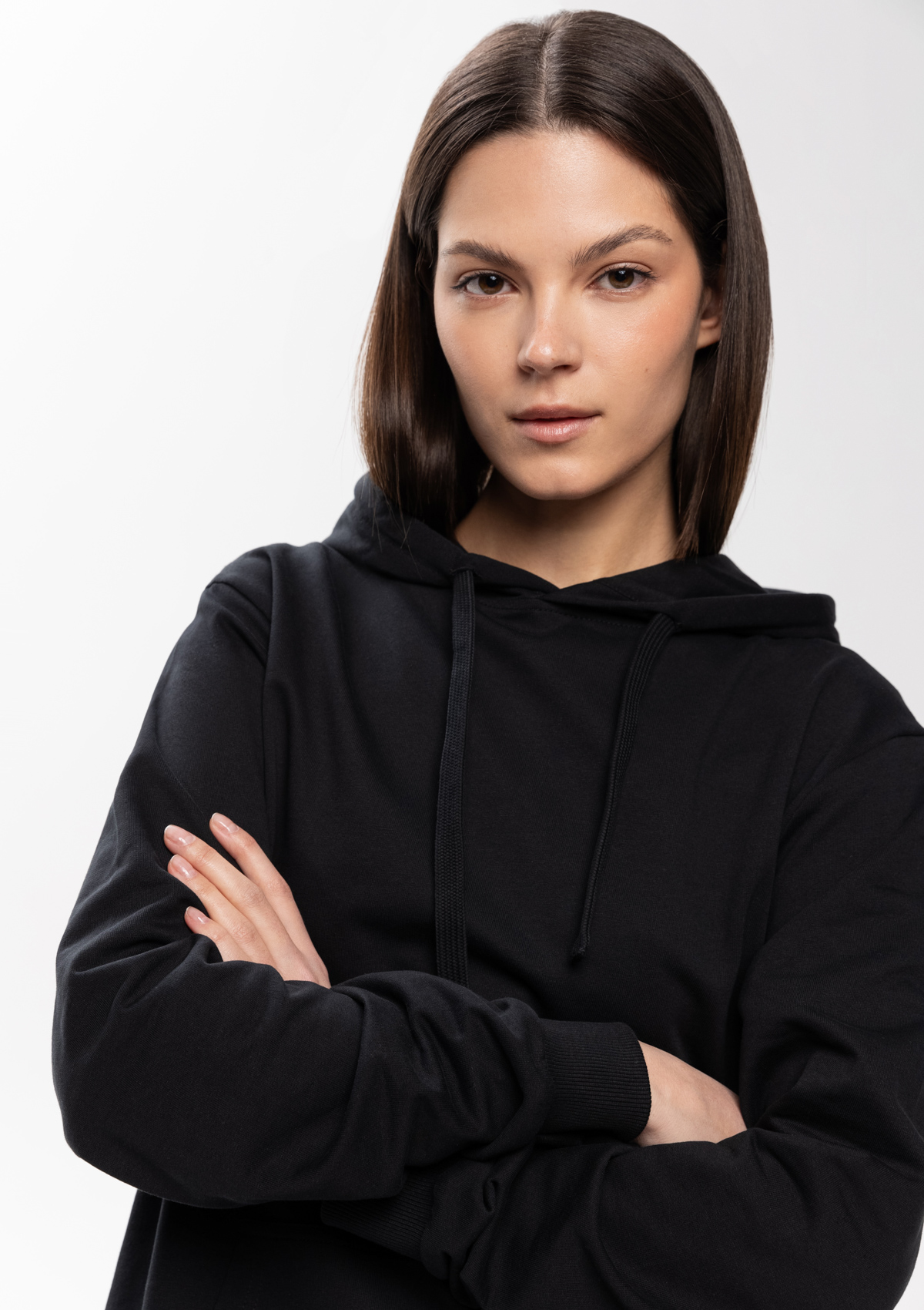 Худи унисекс STAN футер без начёса 260, 23, Чёрный,  (20)  (42/XXS)