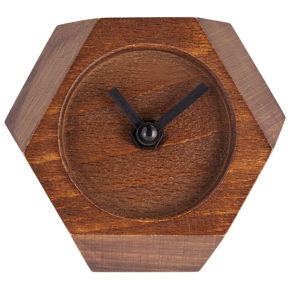 Часы настольные Wood Job фото на сайте Print Logo.