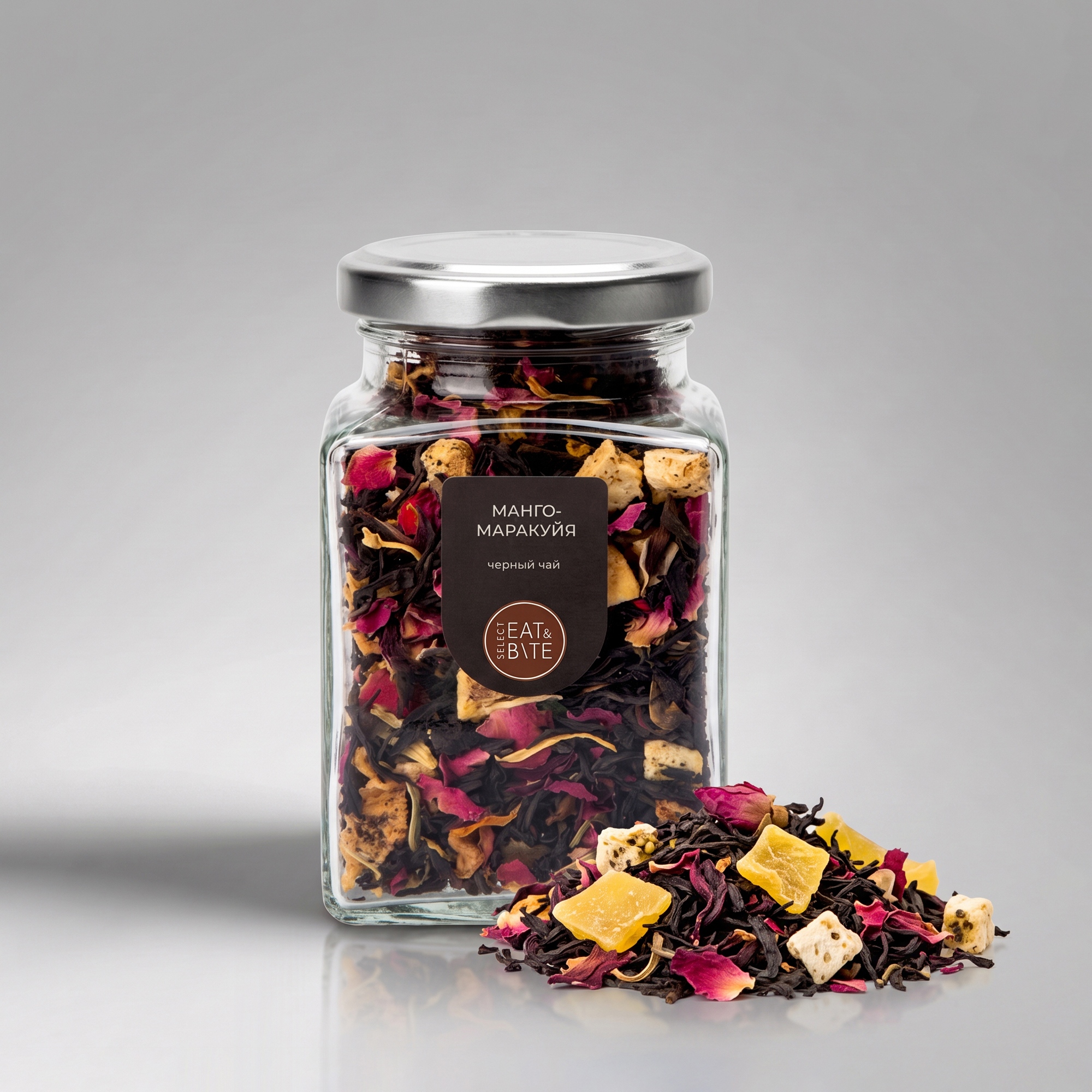 Чай черный Манго-Маракуйя, серия Bouquet с логотипом Eat&amp;Bite Select | Print Logo