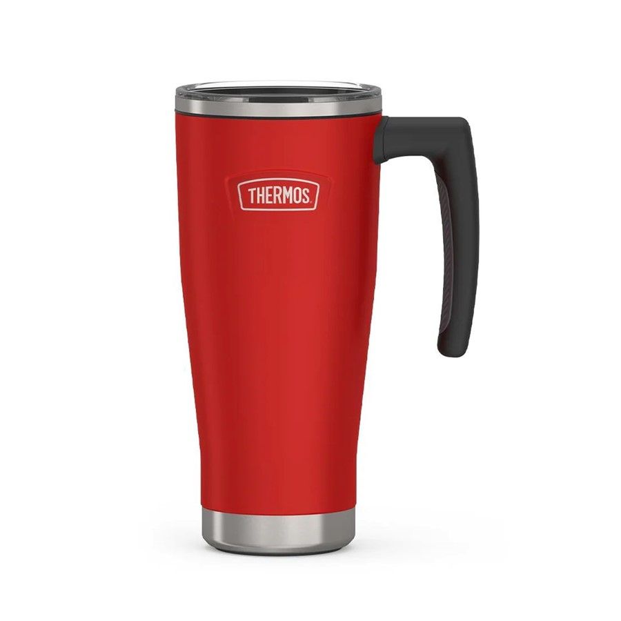 Термокружка с ручкой Icon 530 — пример нанесения логотипа (THERMOS) | Print Logo