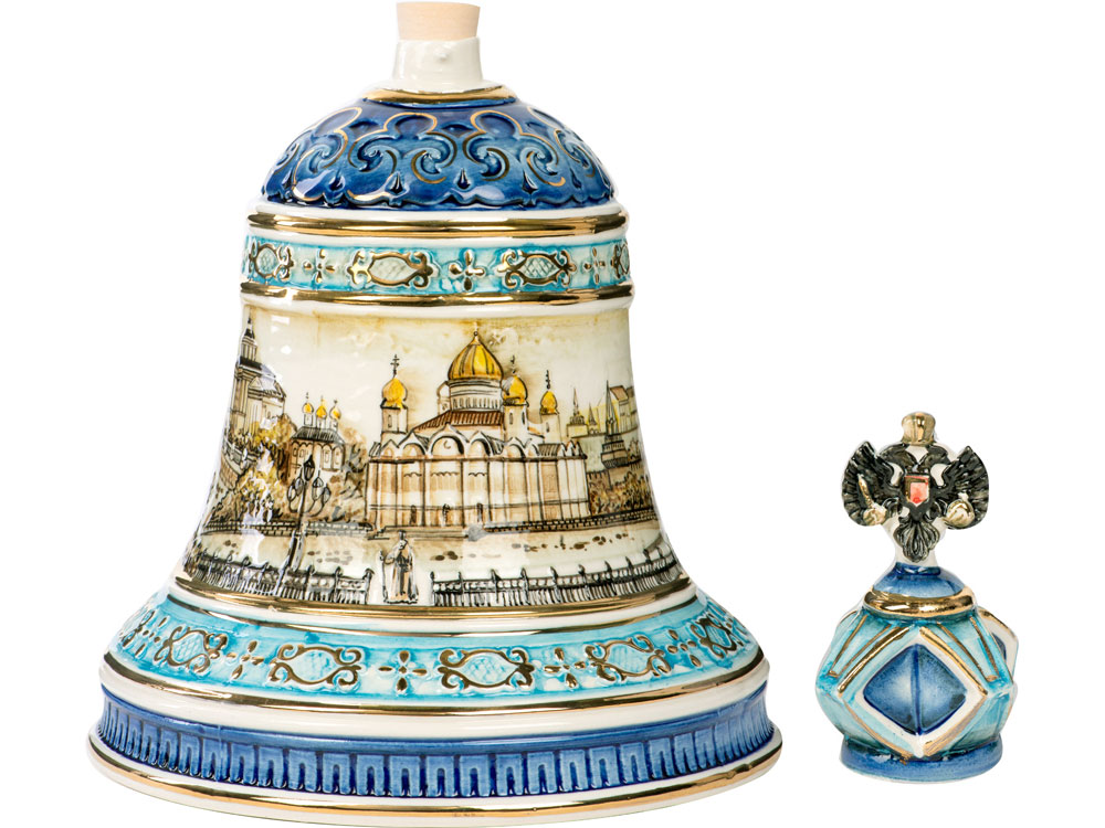 Штоф Колокол (цветной с золотом), 2,5л