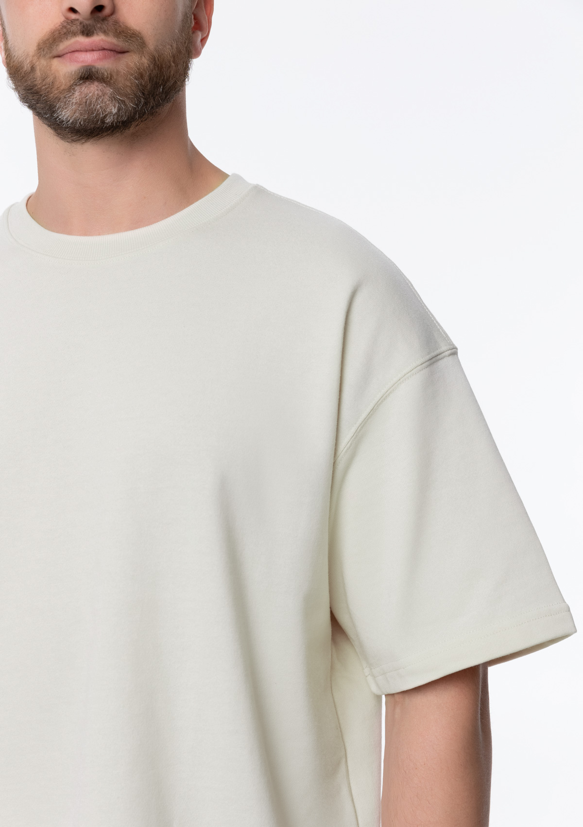 Футболка унисекс оверсайз STAN хлопок/полиэстер 260, 40, Молочный,  (11)  (44/XS)