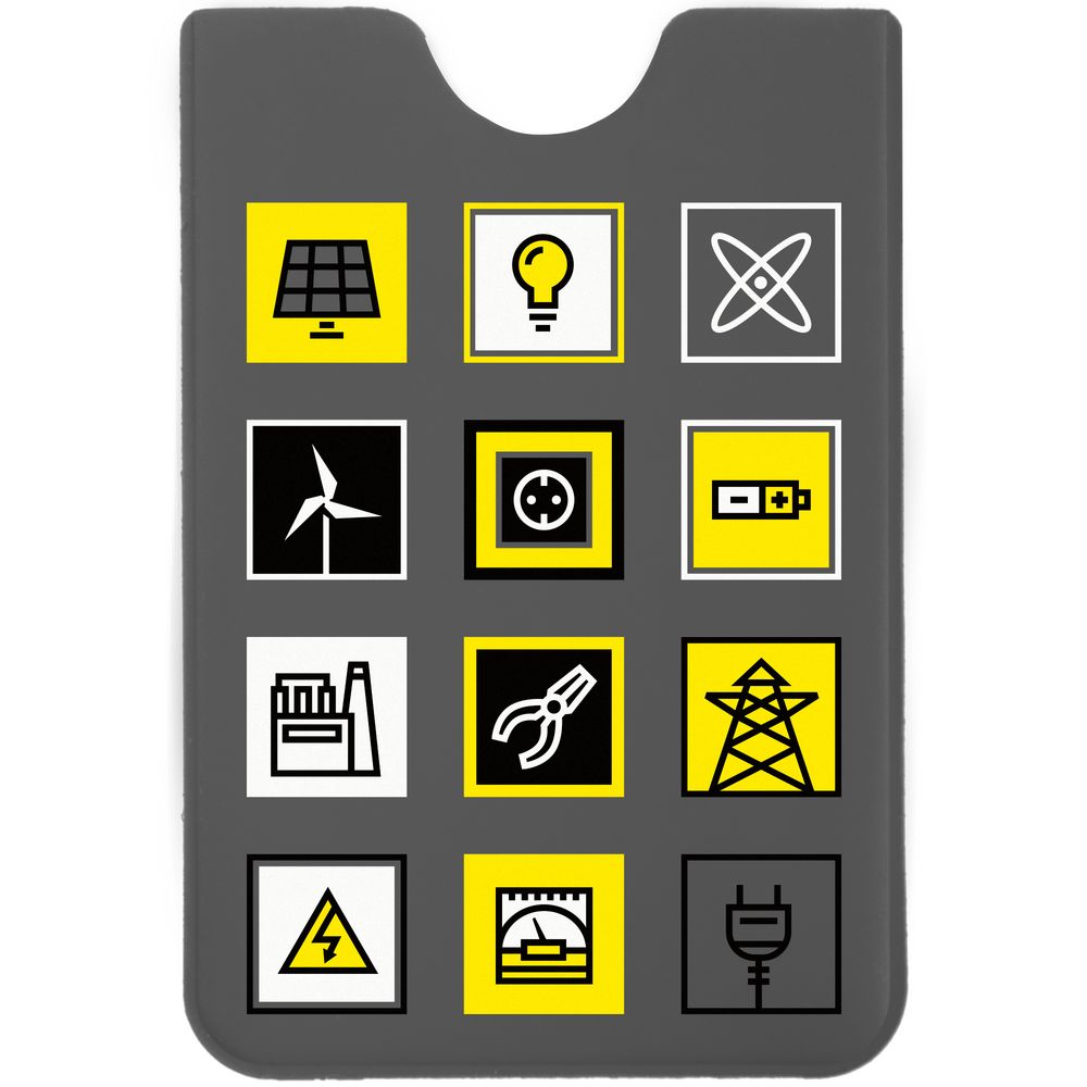 Чехол для карточки Industry с логотипом  | Print Logo