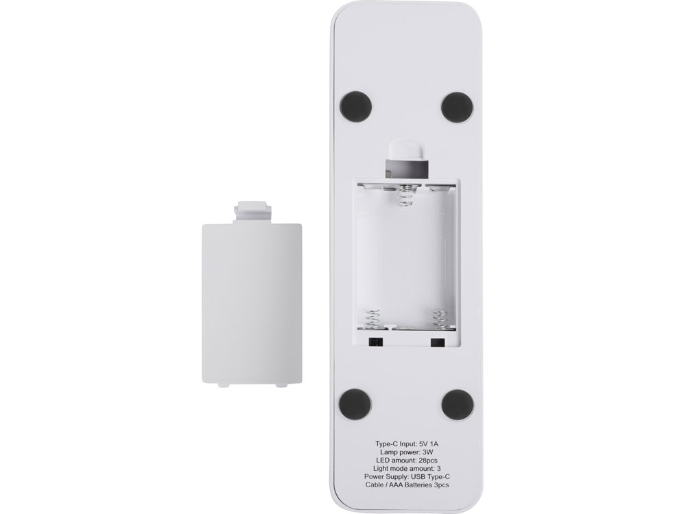 Складная настольная LED лампа Stack N, 3 Вт, белый (Р)