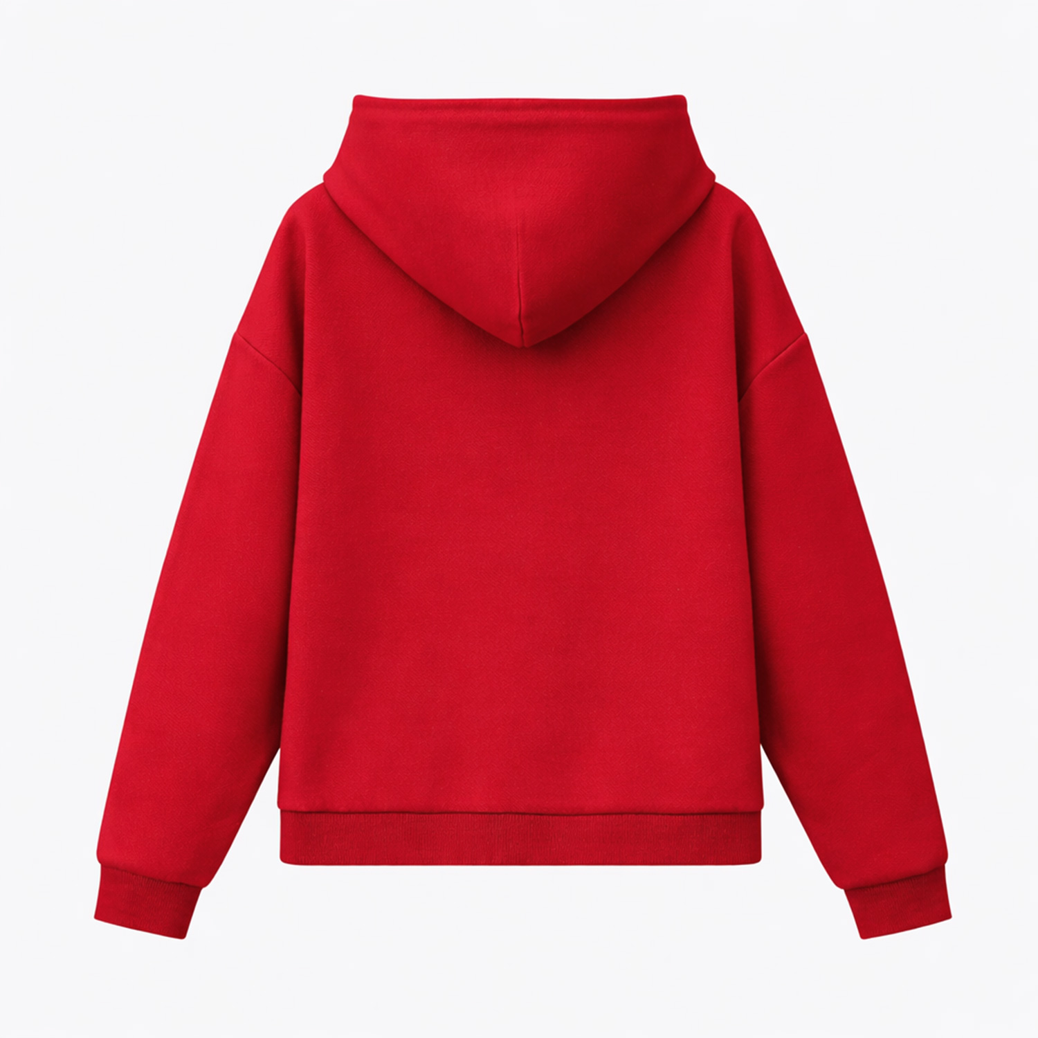 Худи релакс унисекс Баланс, с начесом, красный, размер XL/2XL