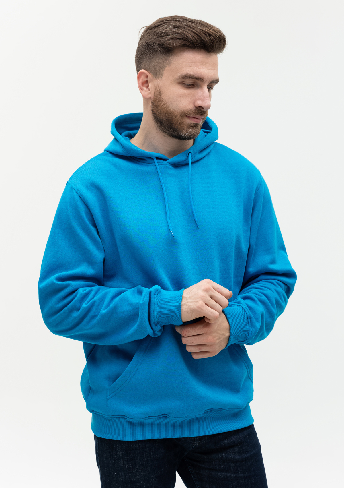 Худи унисекс STAN футер с начёсом 260, 20, Лазурный,  (40/1)  (54/XXL)