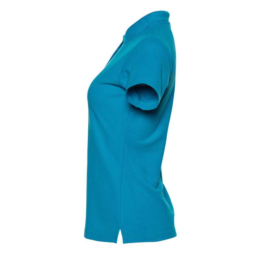 Рубашка поло женская STAN хлопок/полиэстер 185, 04WL, Лазурный,  (40/1)  (52/XXL)