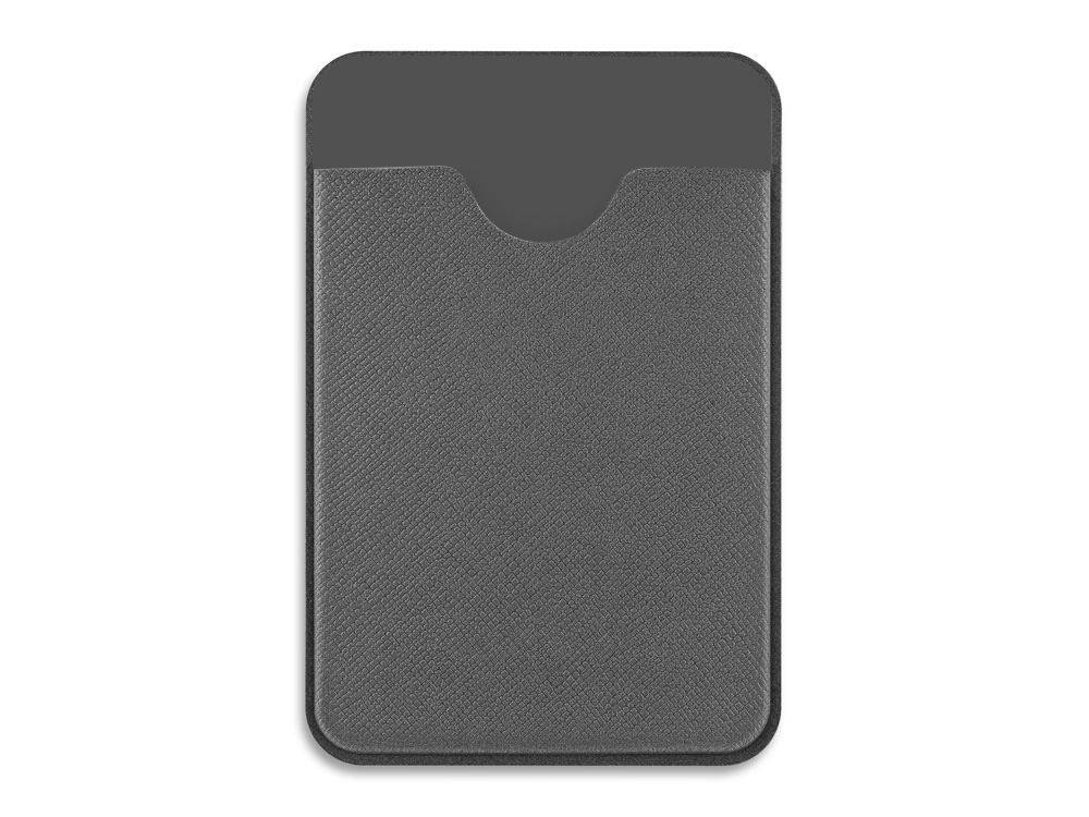 Чехол-картхолдер Фэйвор (Favor) на клеевой основе на телефон для пластиковых карт и и карт доступа, серый