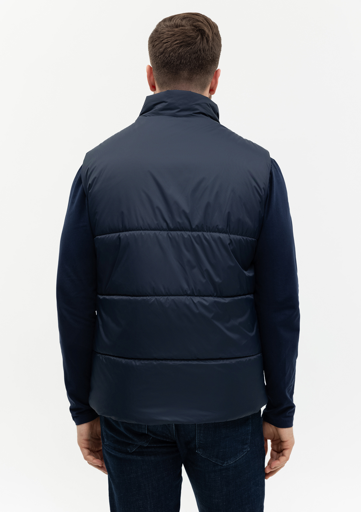 Жилет унисекс STAN утепленный таффета 210T,200, 84, Тёмно-синий,  (46)  (54/XXL)
