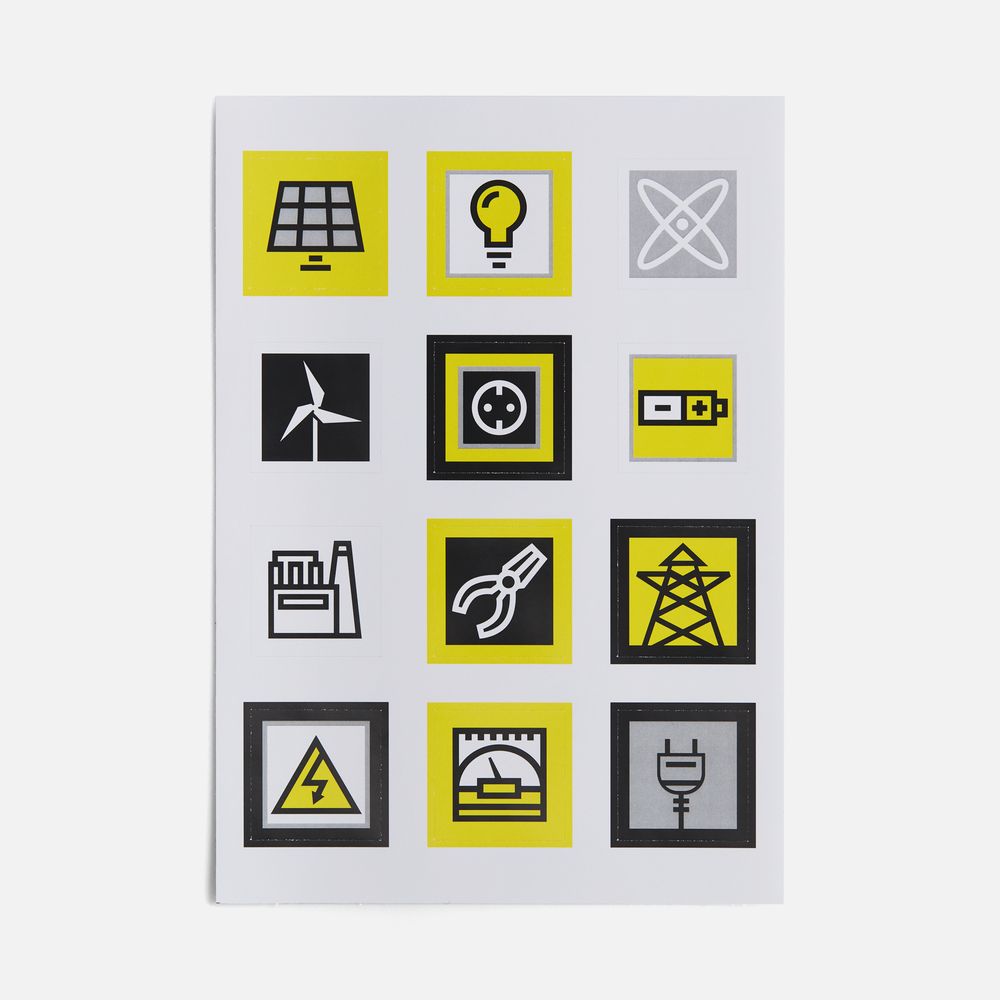 Стикерпак бумажный Industry с логотипом  | Print Logo