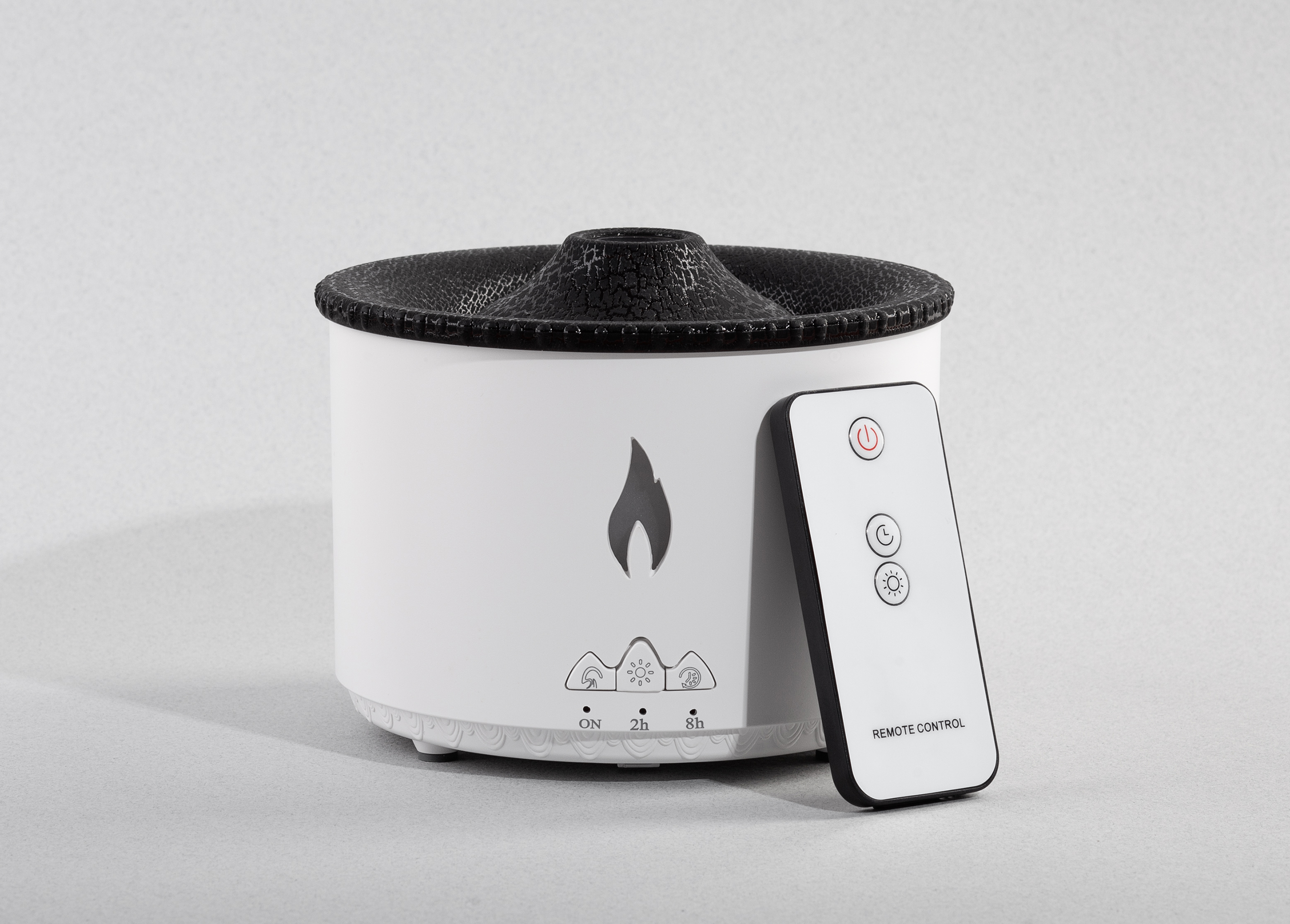 Увлажнитель воздуха "Smart Volcano"с пультом ДУ,  функцией ароматерапии и интерьерной подсветкой с логотипом smart | Print Logo