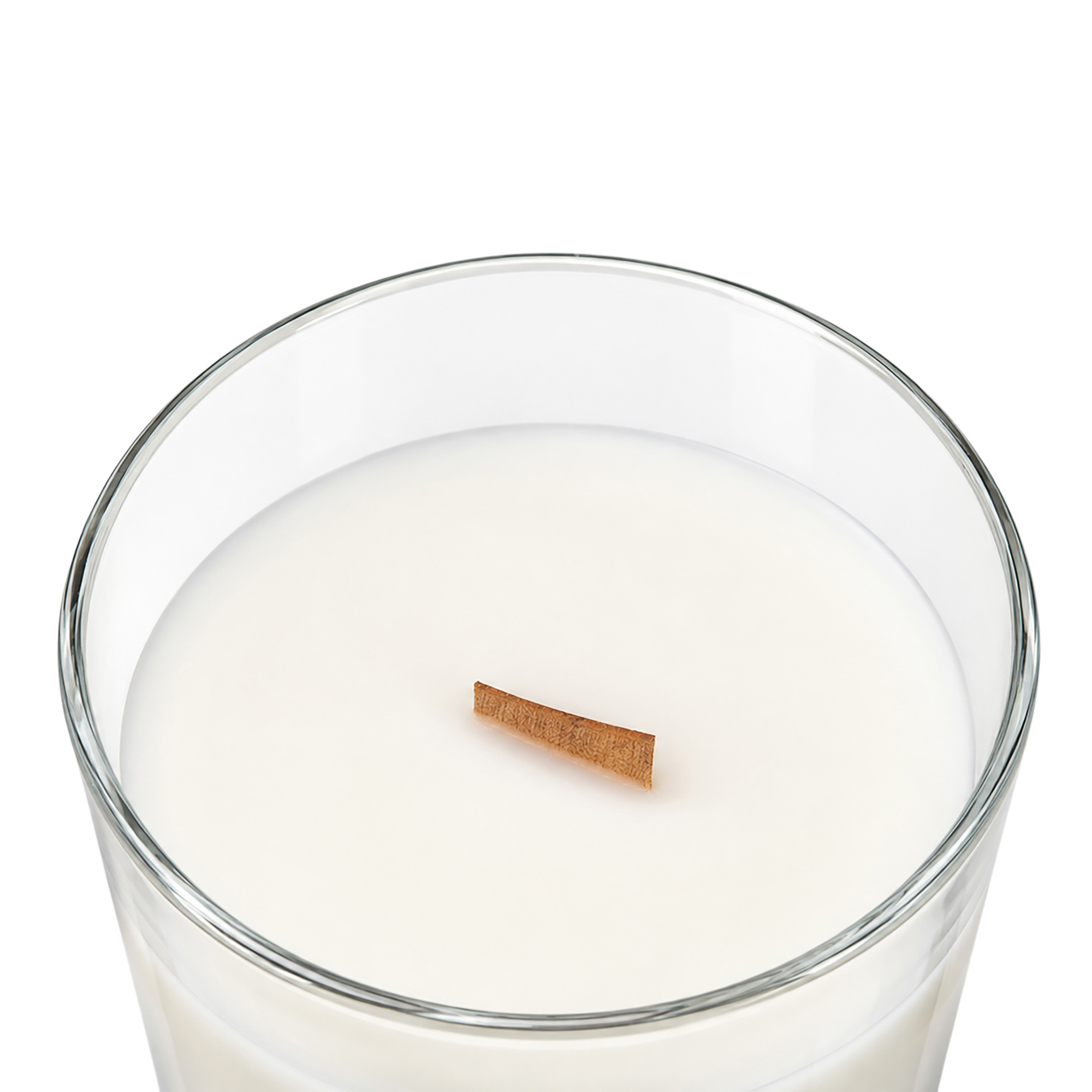 Ароматическая свеча в прозрачном стакане, марципан и фисташка, 190 мл, прозрачный (без лого LM)