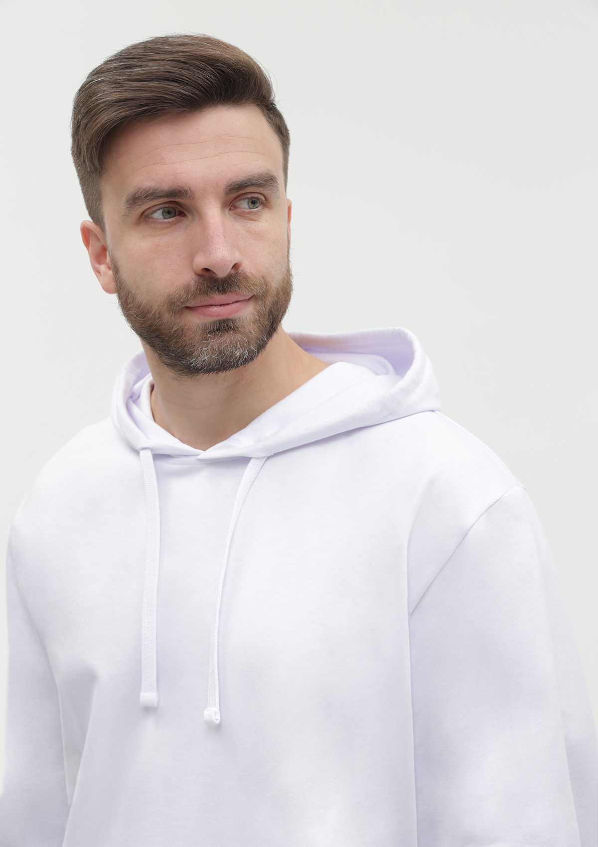 Худи унисекс STAN футер без начёса 260, 23, Белый,  (10/1)  (46/S)
