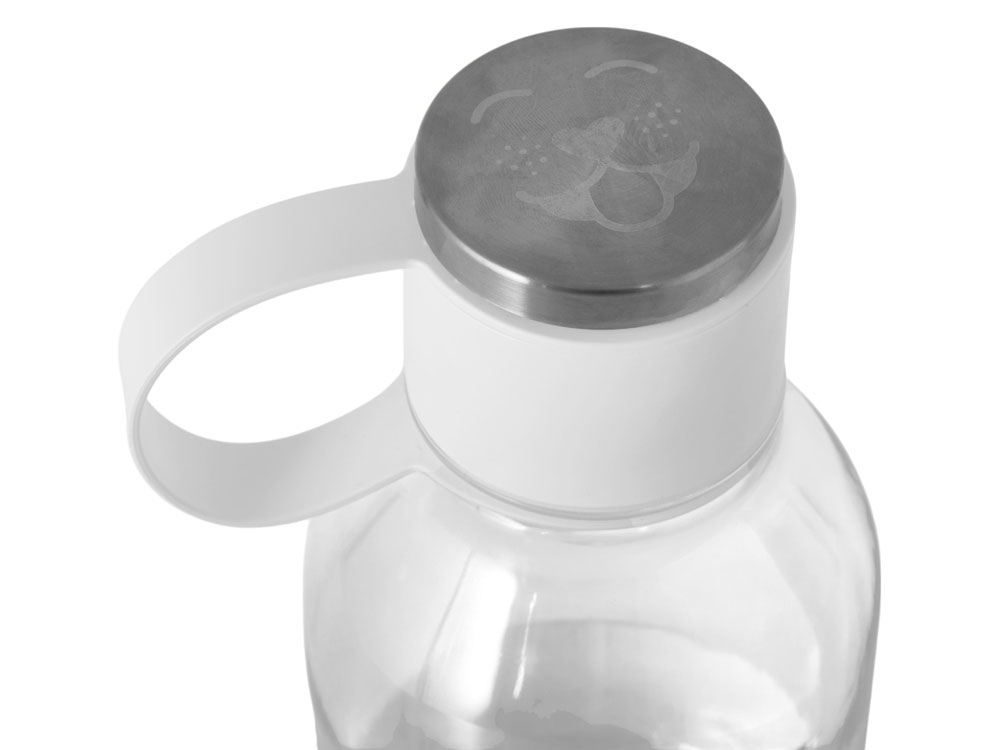 Бутылка для воды 2-в-1 Dog Bowl Bottle со съемной миской для питомцев, 1500 мл, белый с гравировкой