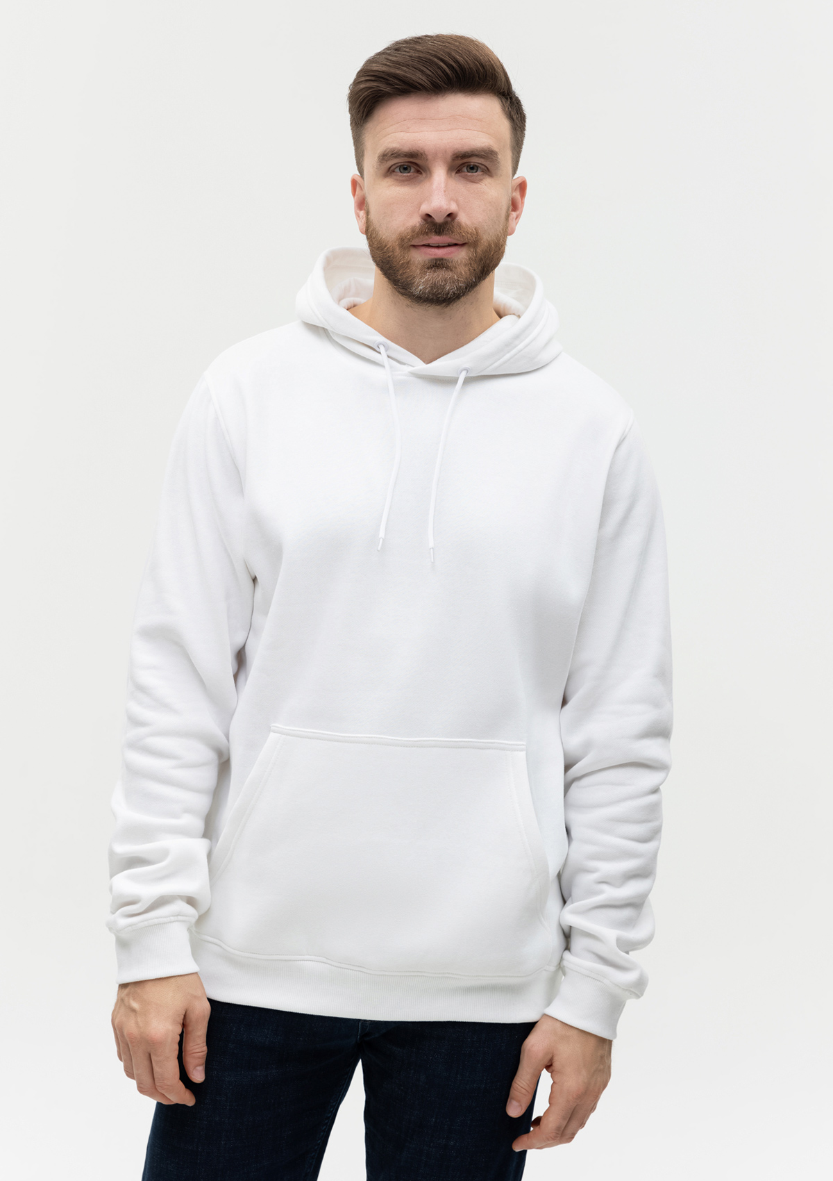 Худи унисекс STAN футер с начёсом 260, 20, Белый,  (10/1)  (56/XXXL)