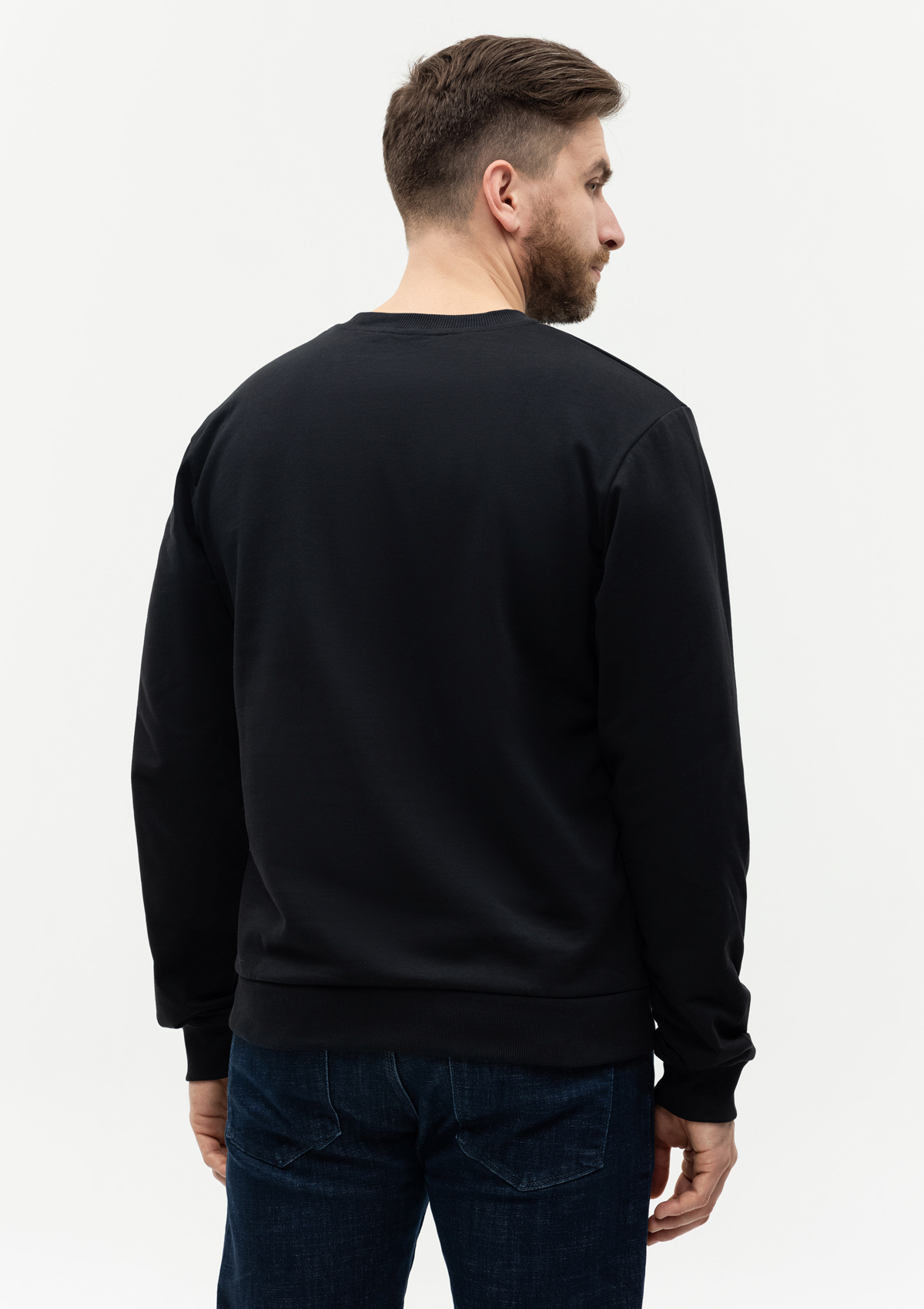 Свитшот унисекс STAN футер с начёсом 220, 60, Чёрный,  (20)  (44/XS)