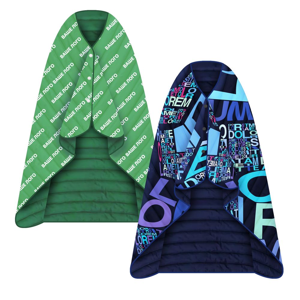 Плед-пончо Blanket Print на заказ с логотипом  | Print Logo