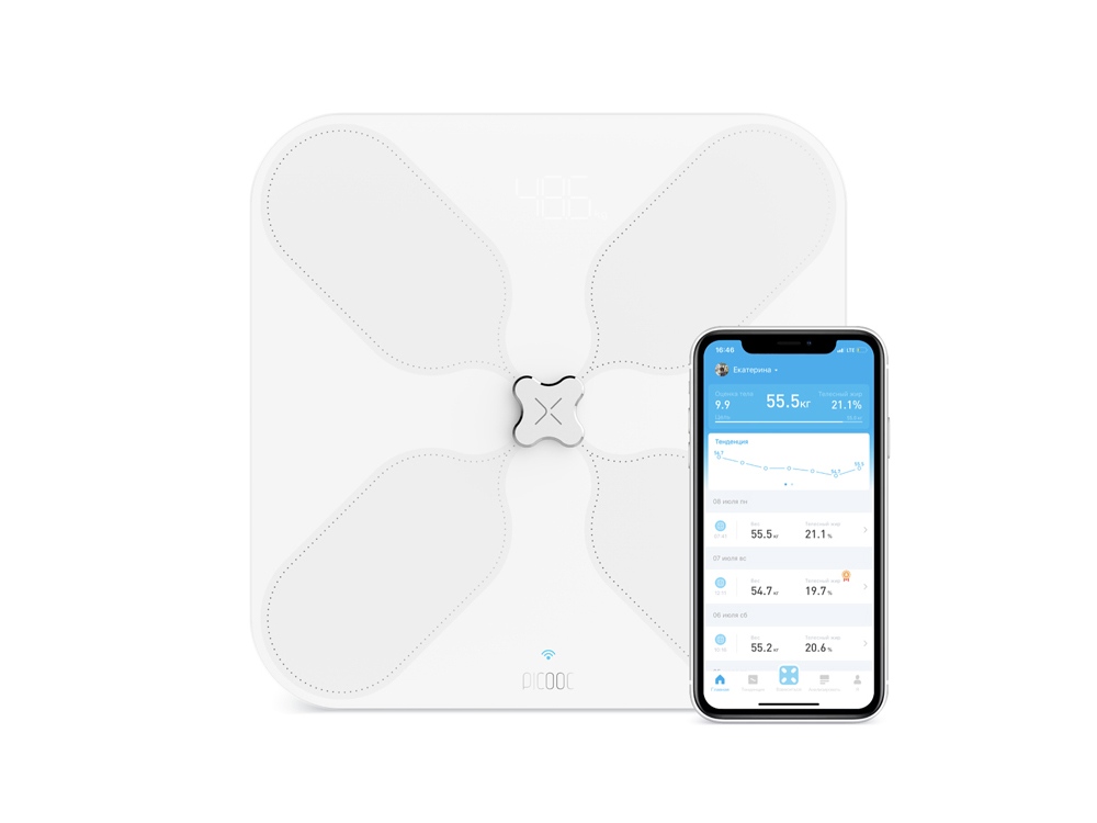 Умные диагностические весы с Wi-Fi S3 V2 с логотипом Picooc | Print Logo