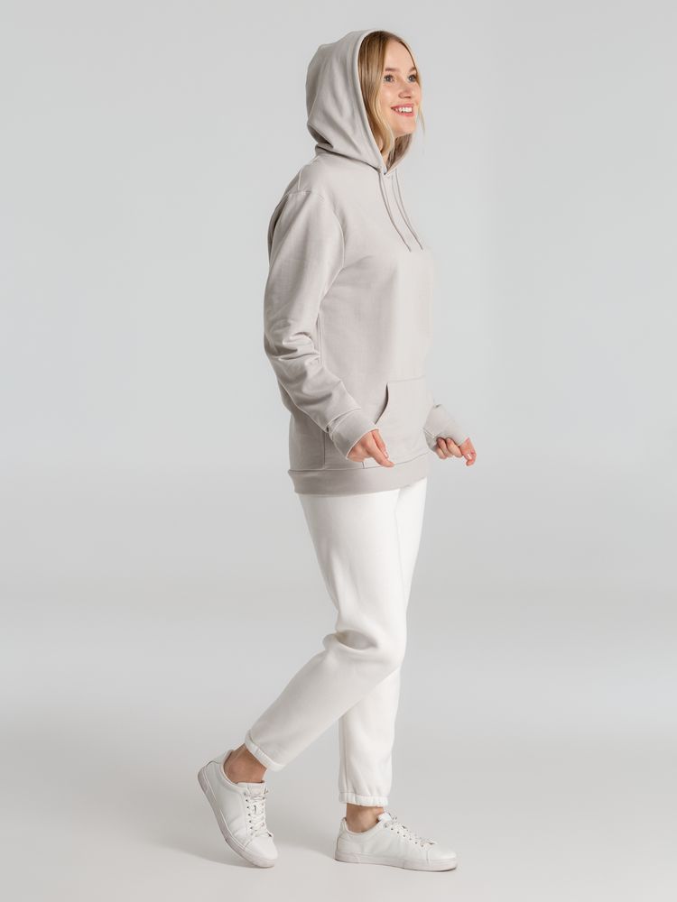 Толстовка с капюшоном унисекс Hoodie, дымчато-серая, размер XS