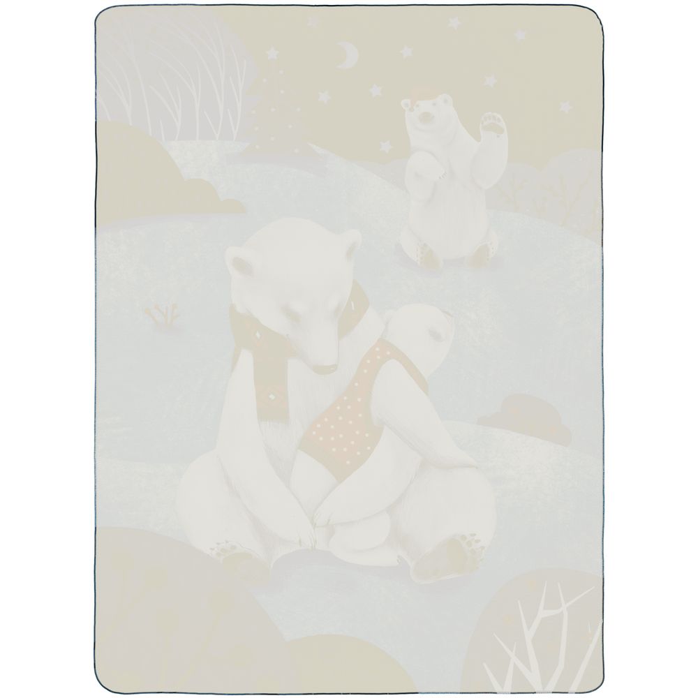 Флисовый плед Wintart Bear — пример нанесения логотипа () | Print Logo