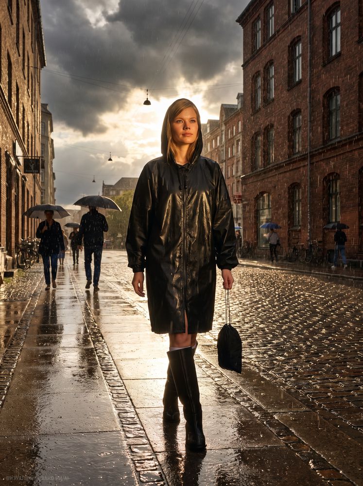 Дождевик Rainman Zip, черный, размер 3XL