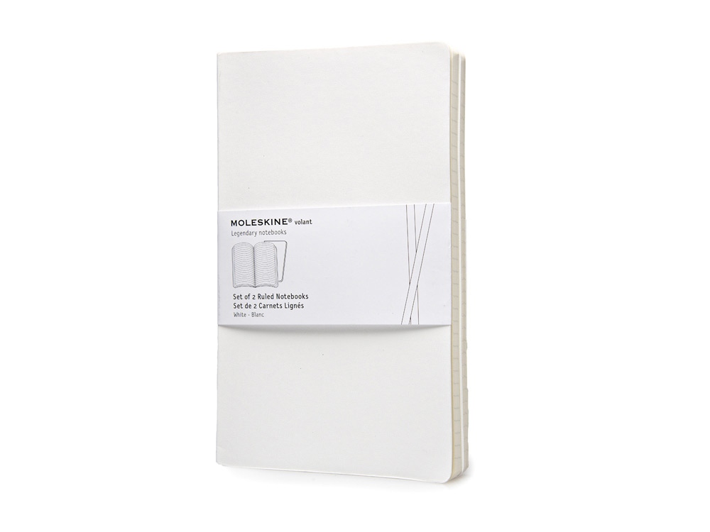 Набор записных книжек А5 Volant (в линейку) с логотипом Moleskine | Print Logo