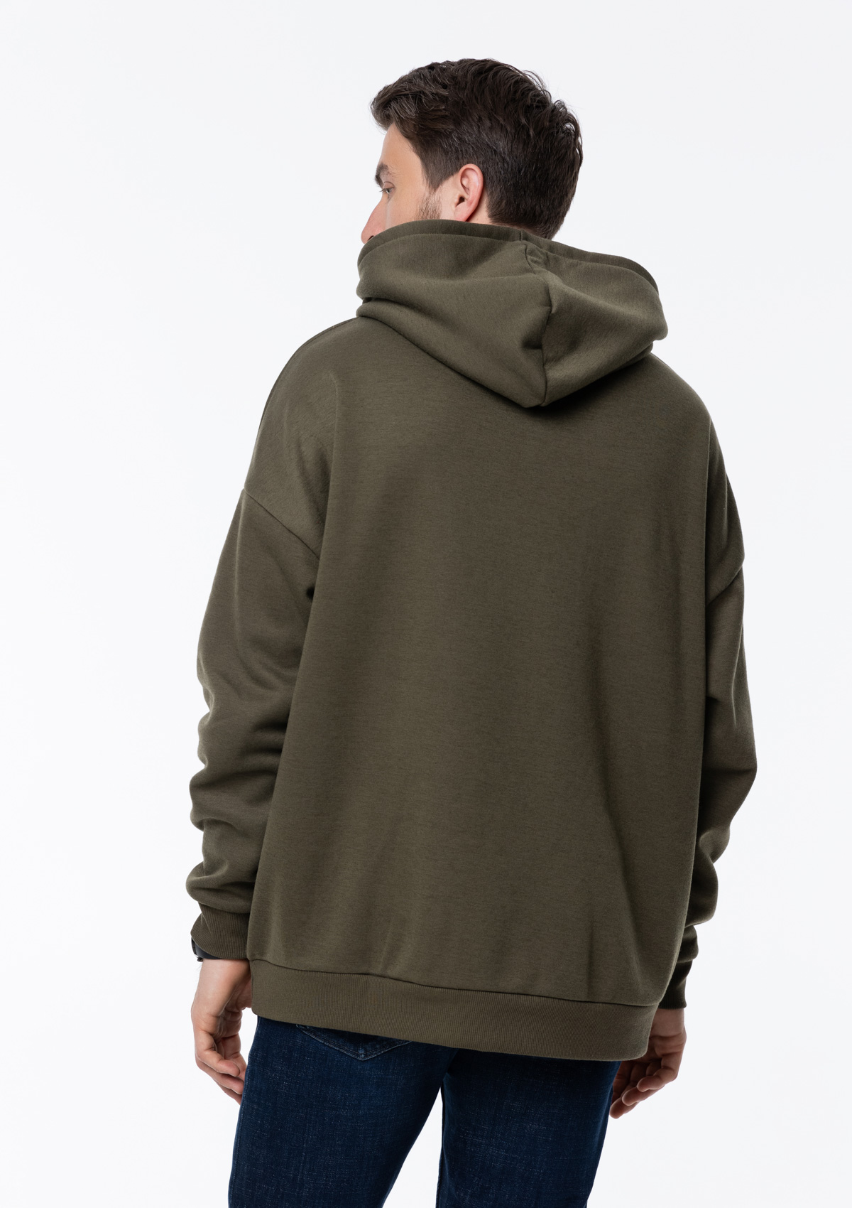 Худи унисекс STAN оверсайз интерсофт 320, 69, Оливковый хаки,  (36)  (52/XL)
