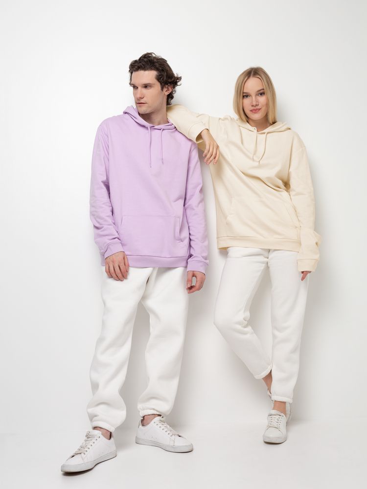 Толстовка с капюшоном унисекс Hoodie, сиреневая, размер XS